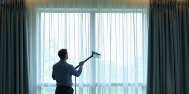 Commercial curtain steam cleaning service carina-heights hotels offices